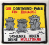 Anti Dortmund Aufnäher Mülltonne