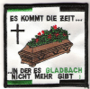 Anti Gladbach Aufnäher Sarg