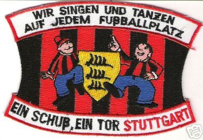 Fussball Aufnäher "Württemberg" Stuttgart Eisernes Kreuz