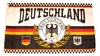 Fahne Deutschland + Lorbeerkranz +
