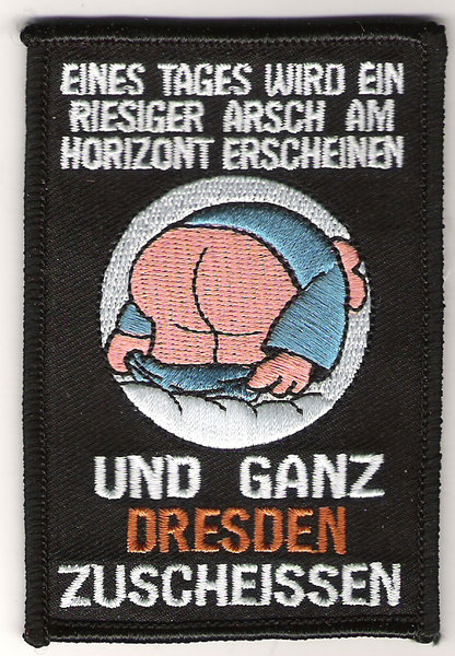 Anti Dresden Aufnäher + Horizont +